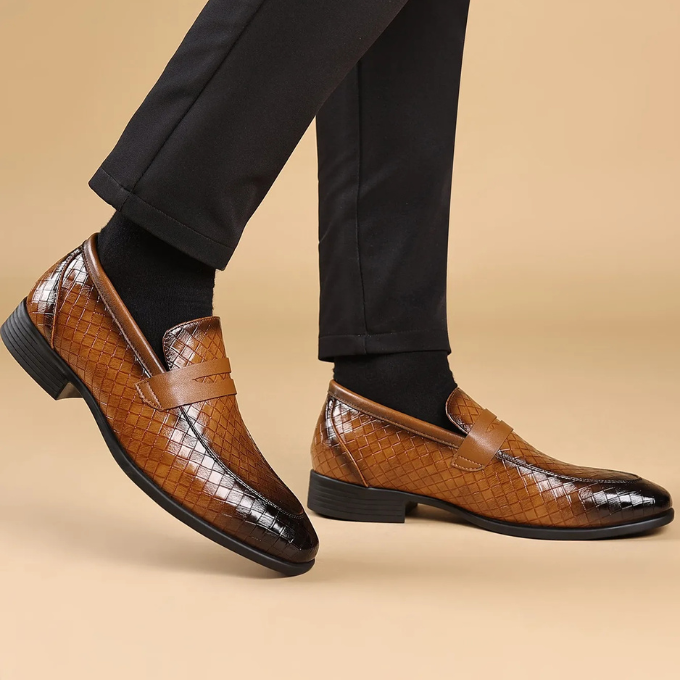 Corté Weave Läderloafers