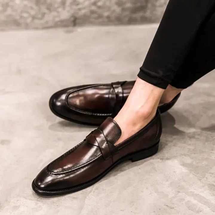 Chic Läder Loafers