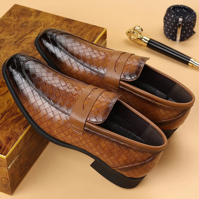 Corté Weave Läderloafers