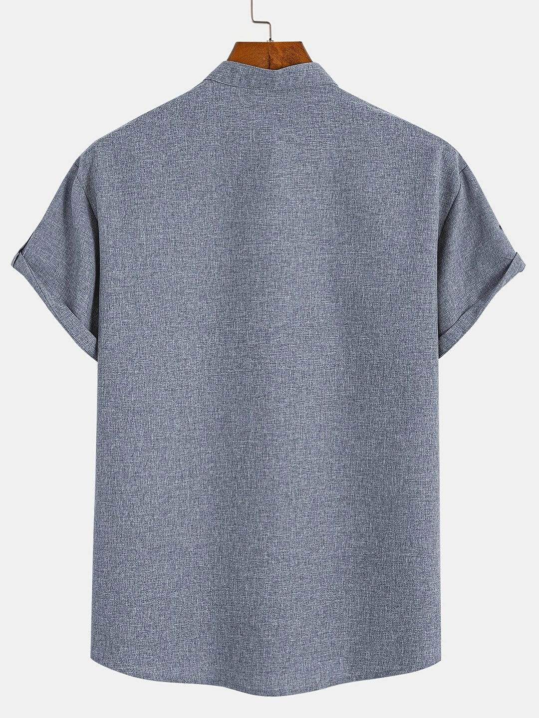Leblanc™ | Elegant Kortärmd Skjorta med Ståkrage