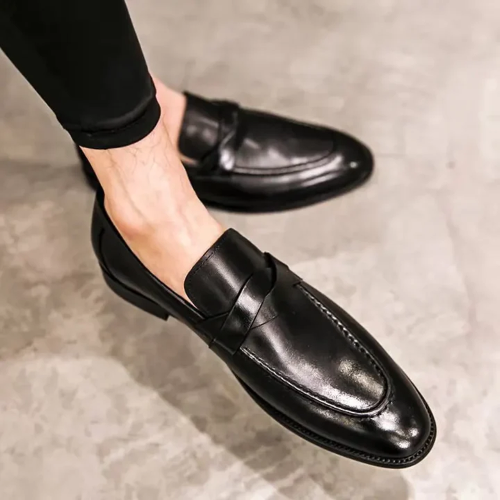 Chic Läder Loafers