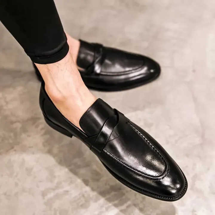 Chic Läder Loafers