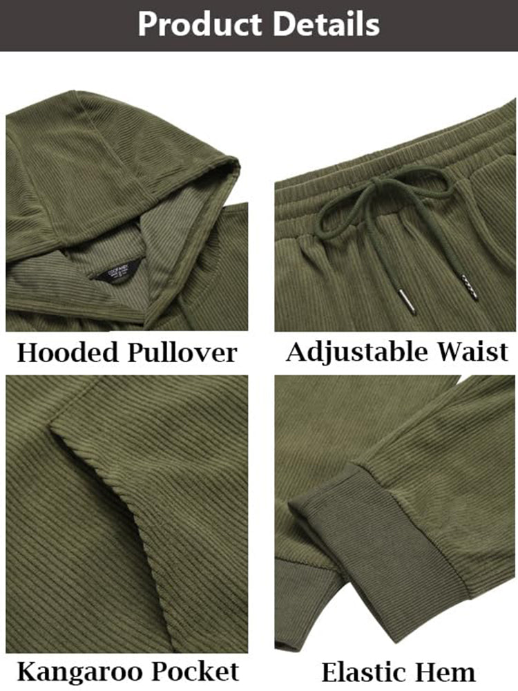 Casual Sport Hoodie Jogging Träningsset
