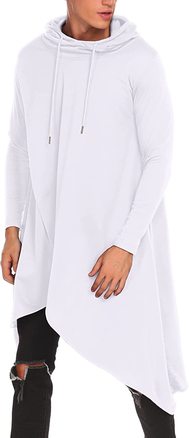 Casual Asymmetrisk Huva Poncho Sweatshirt