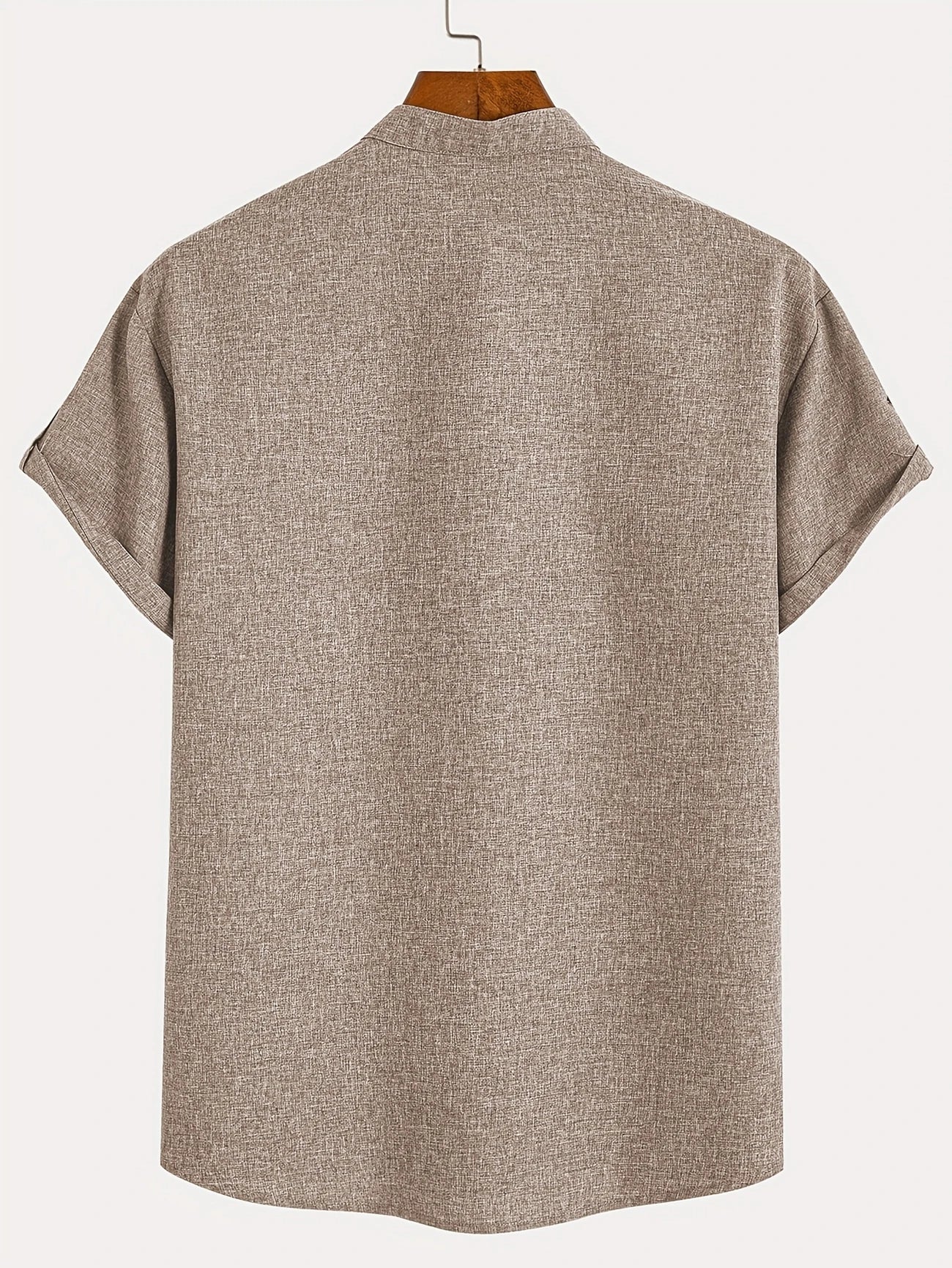Leblanc™ | Elegant Kortärmd Skjorta med Ståkrage
