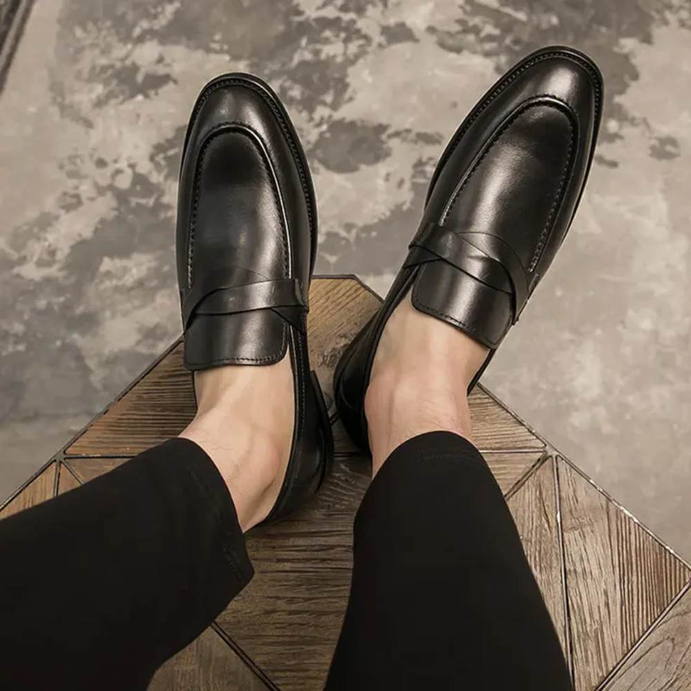 Chic Läder Loafers