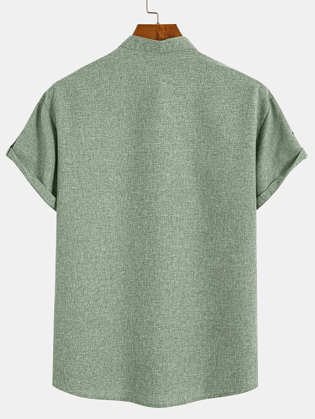 Leblanc™ | Elegant Kortärmd Skjorta med Ståkrage
