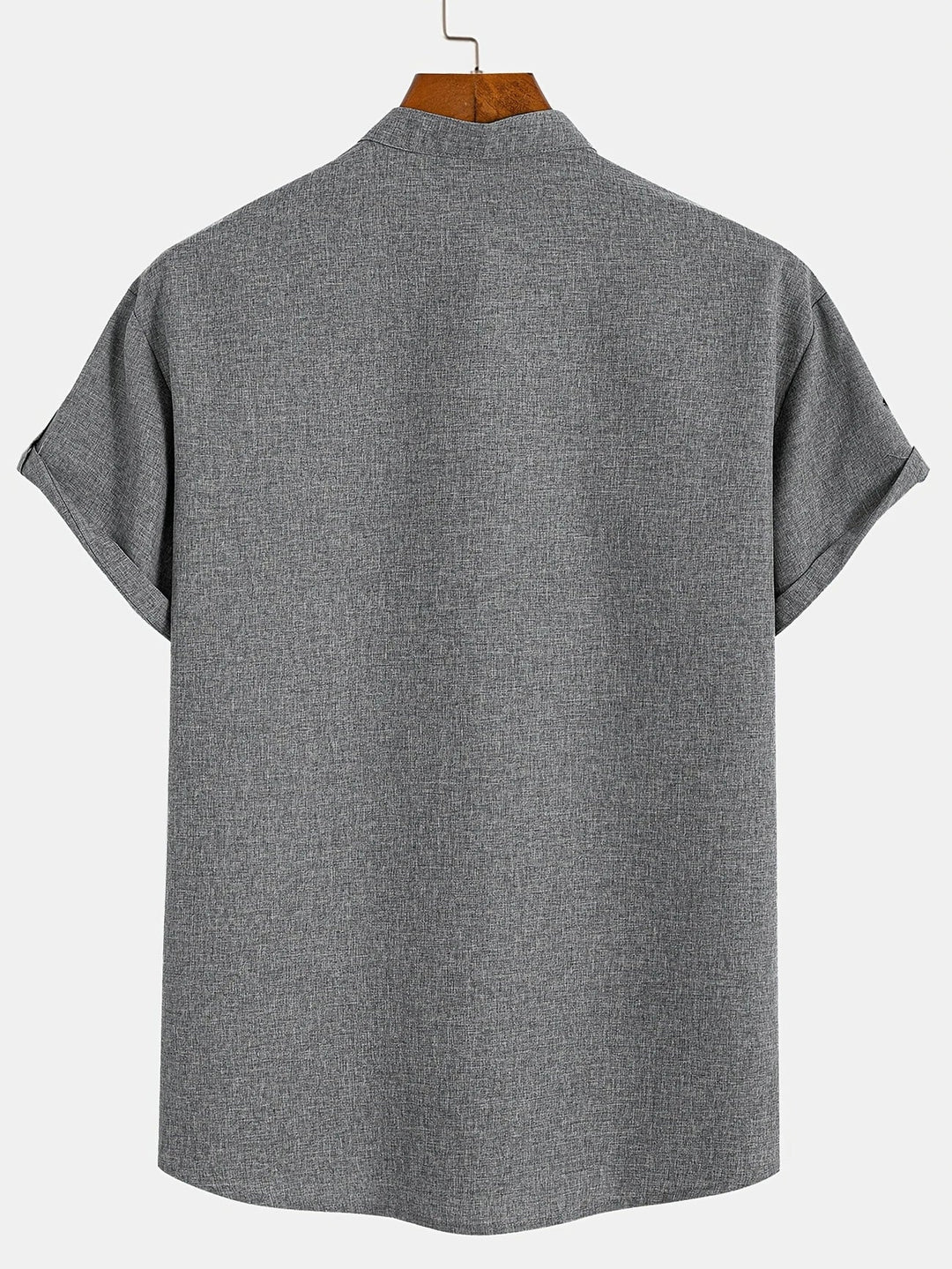 Leblanc™ | Elegant Kortärmd Skjorta med Ståkrage