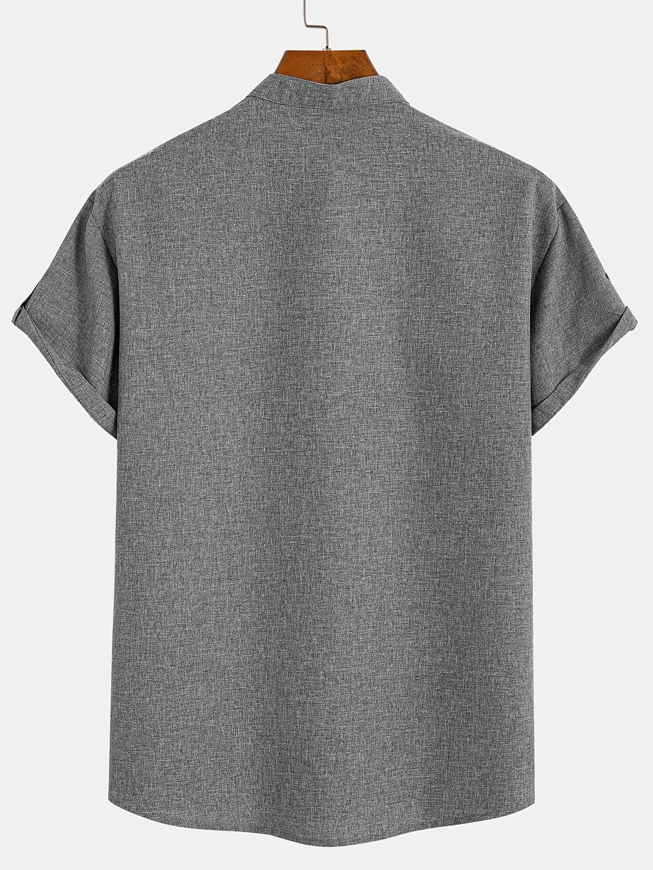 Leblanc™ | Elegant Kortärmd Skjorta med Ståkrage