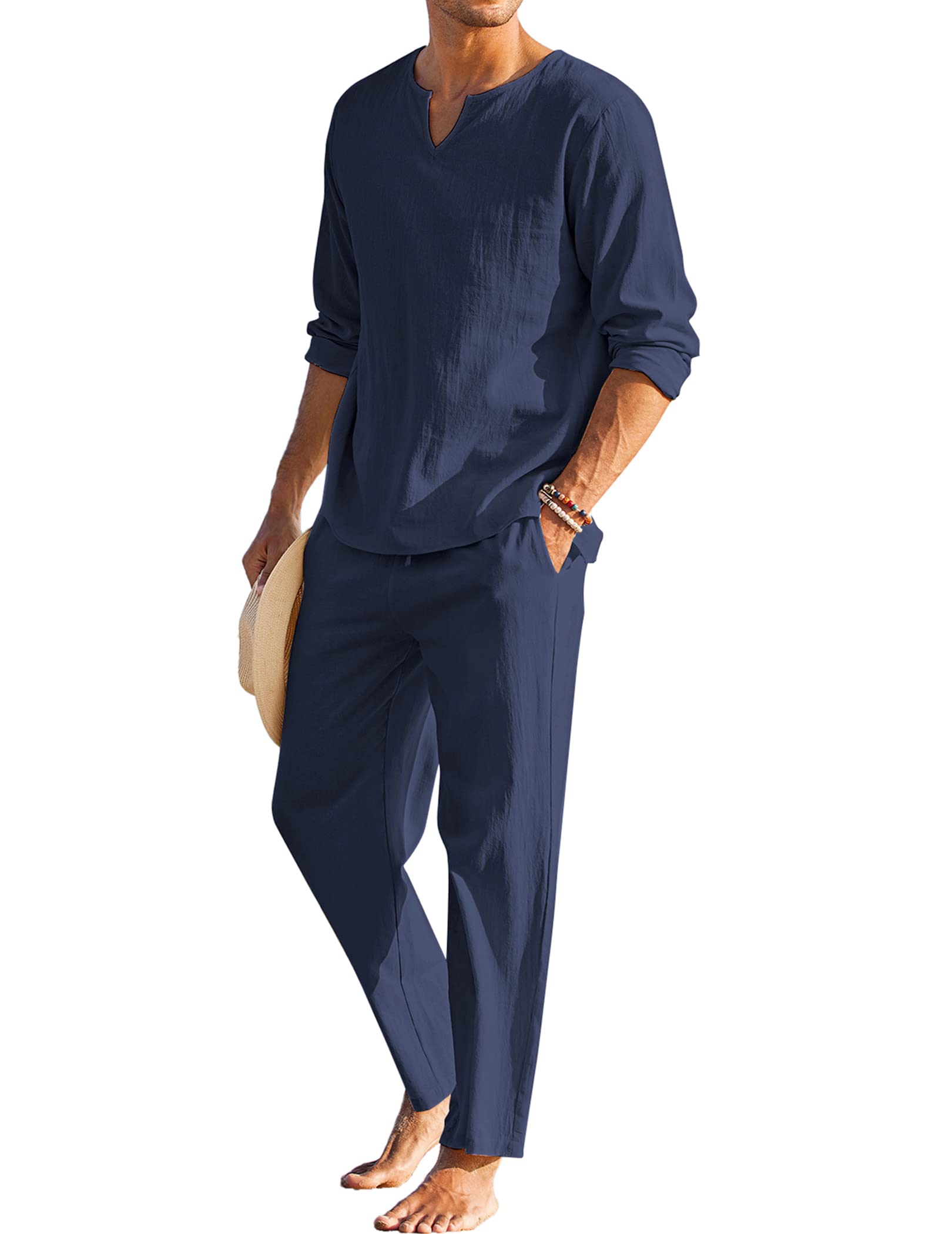 2-Delat Bomull Yoga Outfit