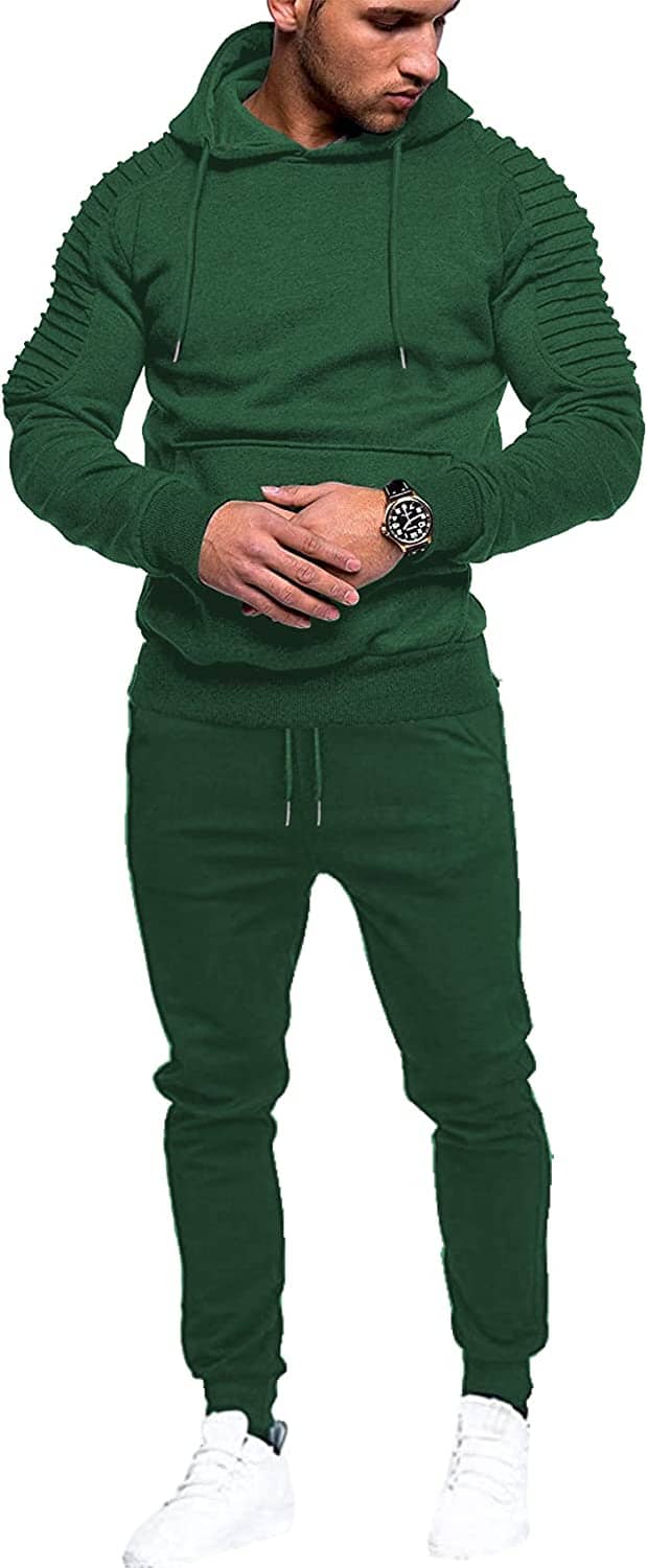 2-Delat Hoodie Jogging Atletisk Kostym