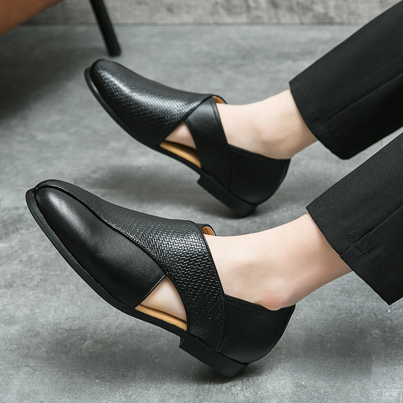 Vintage Läder Loafers