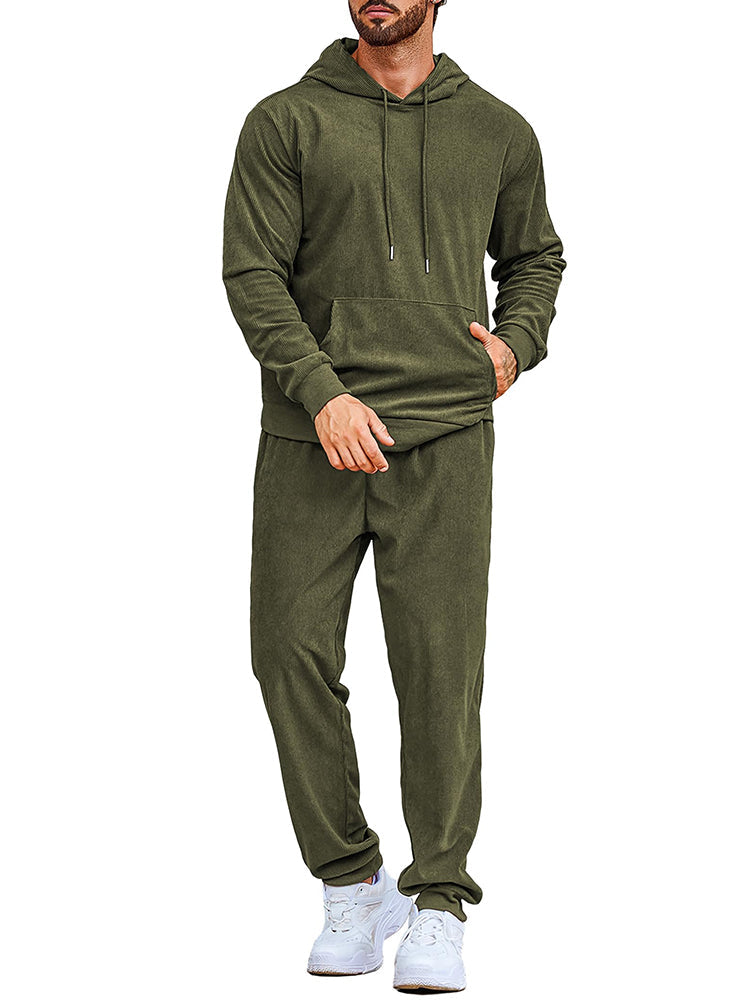 Casual Sport Hoodie Jogging Träningsset