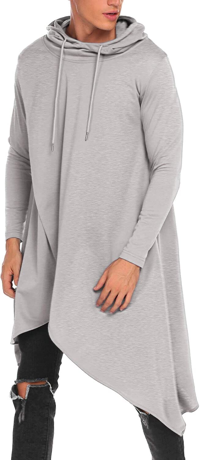 Casual Asymmetrisk Huva Poncho Sweatshirt