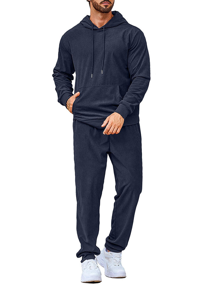 Casual Sport Hoodie Jogging Träningsset