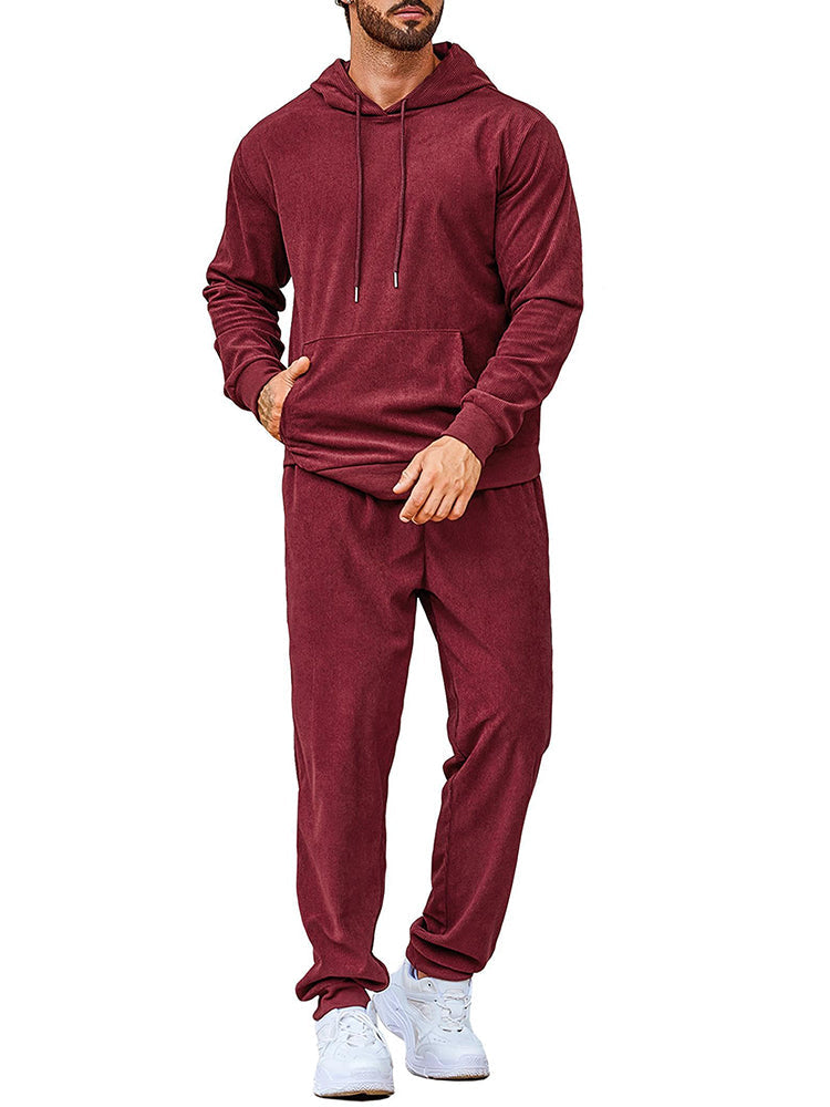 Casual Sport Hoodie Jogging Träningsset