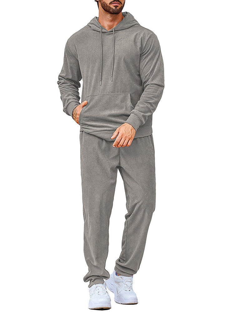 Casual Sport Hoodie Jogging Träningsset