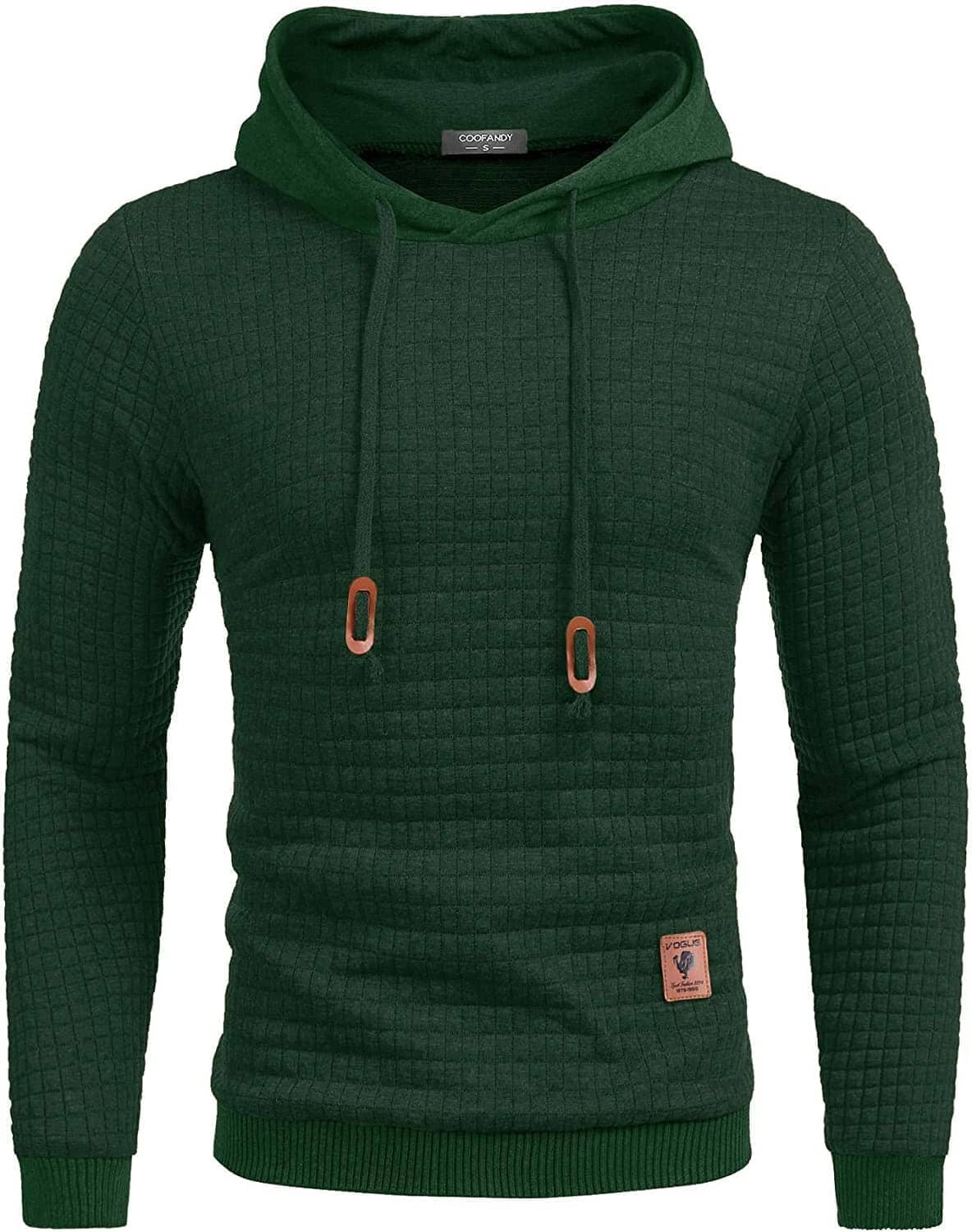 Gym Dragsnöre Rutig Jacquard Hoodie