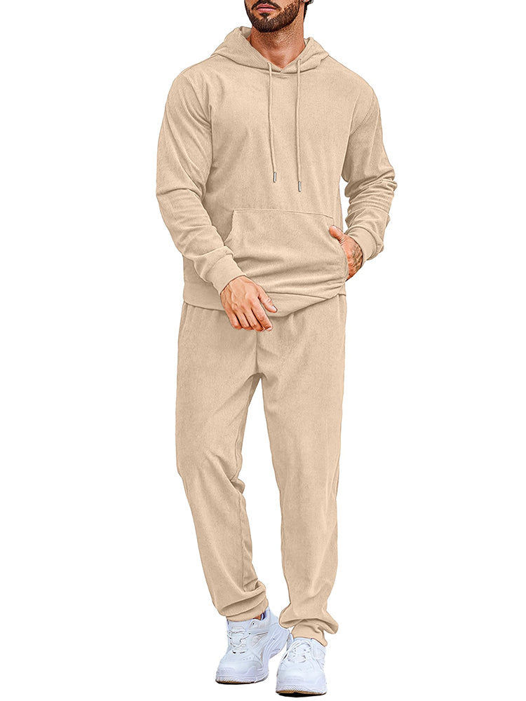 Casual Sport Hoodie Jogging Träningsset