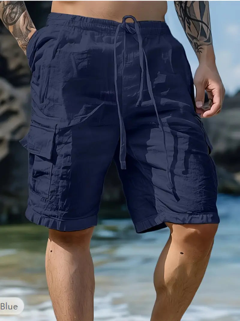 Leblanc™ | Andningsbara Shorts med Elastisk Midja