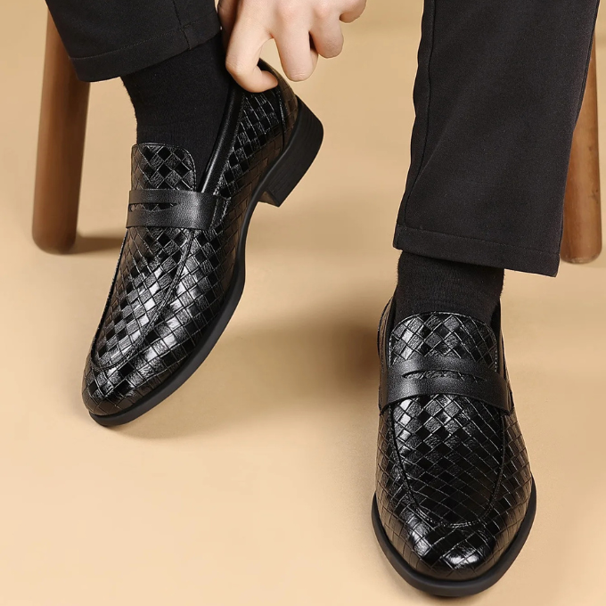 Corté Weave Läderloafers