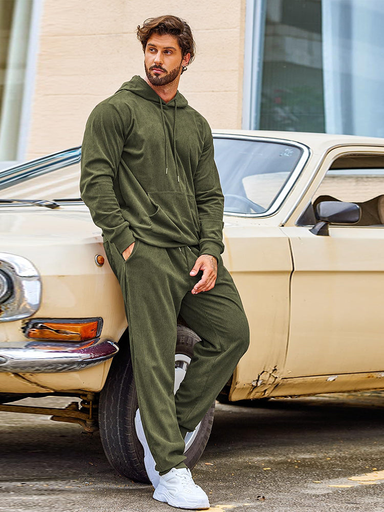 Casual Sport Hoodie Jogging Träningsset