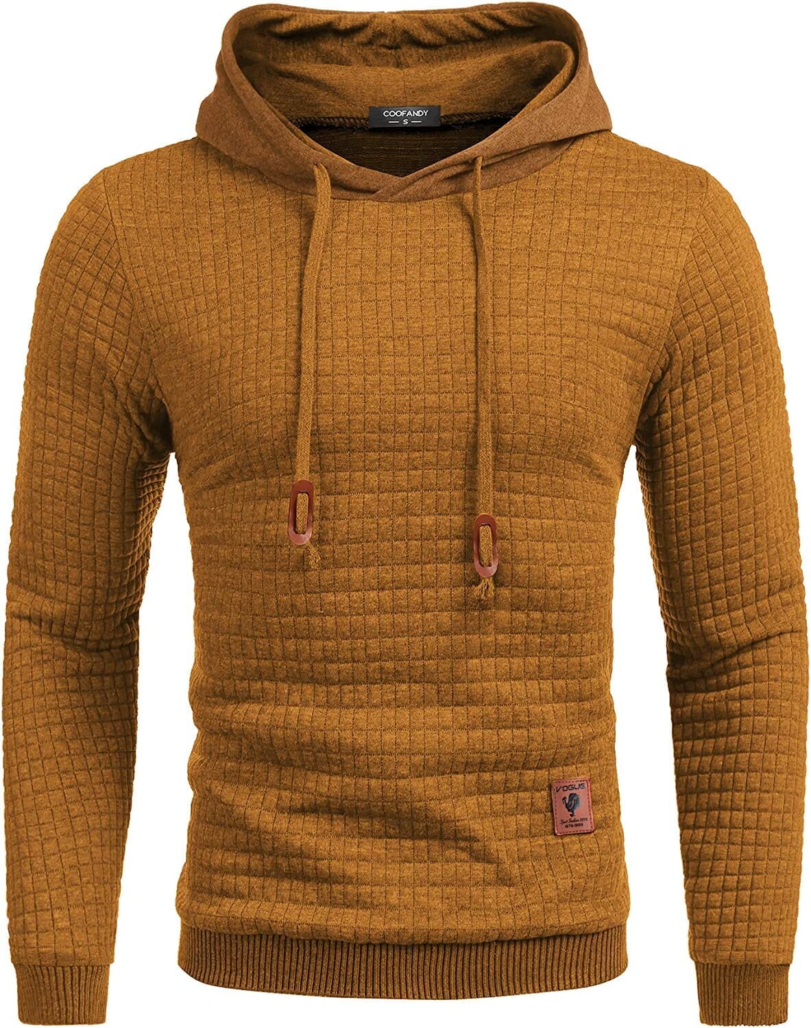 Gym Dragsnöre Rutig Jacquard Hoodie