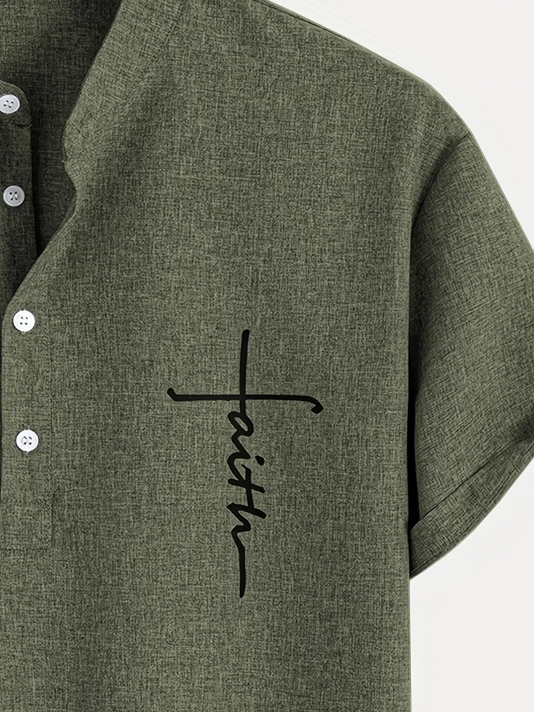 Leblanc™ | Elegant Kortärmd Skjorta med Ståkrage