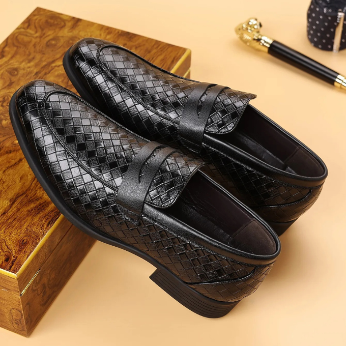 Corté Weave Läderloafers
