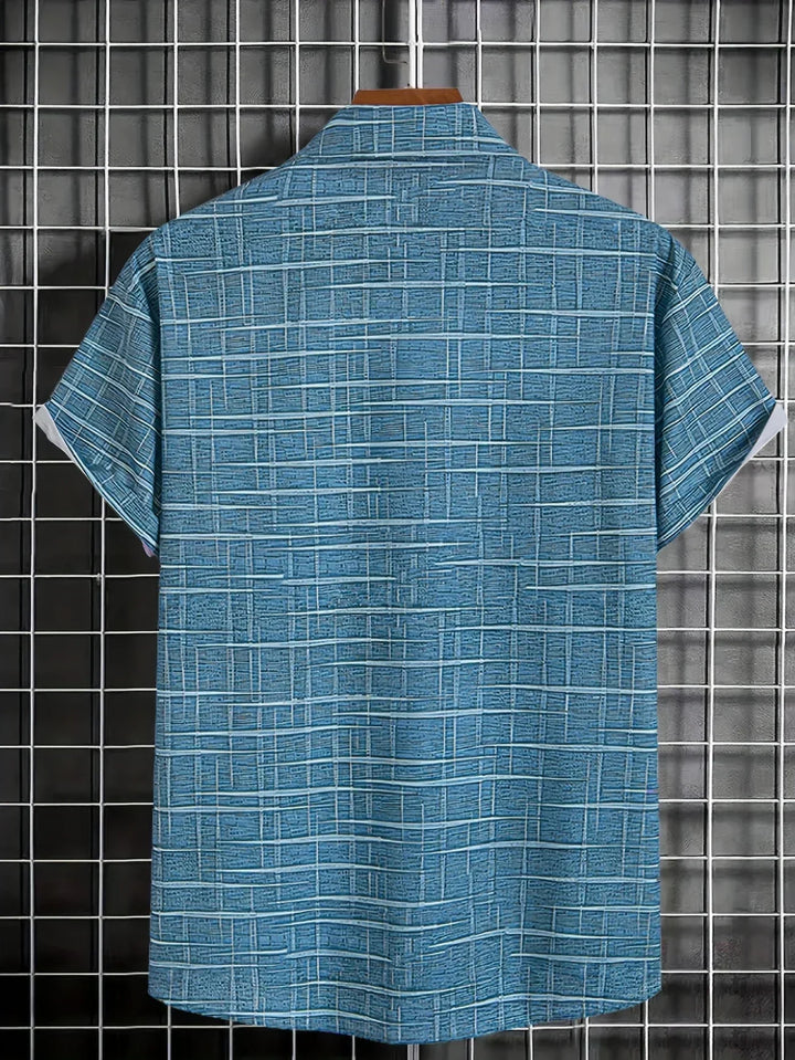 Leblanc™ | Elegant Randig och Rutig Skjorta