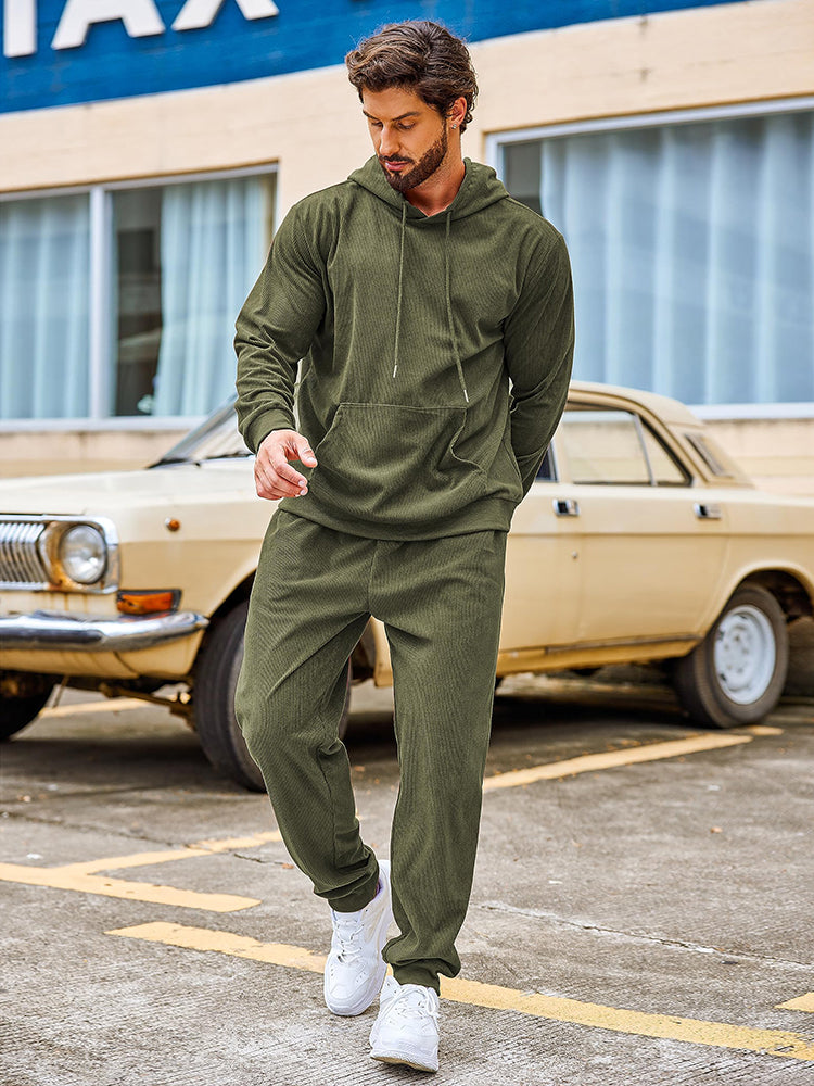 Casual Sport Hoodie Jogging Träningsset