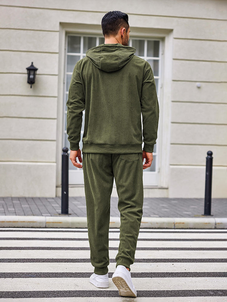 Casual Sport Hoodie Jogging Träningsset