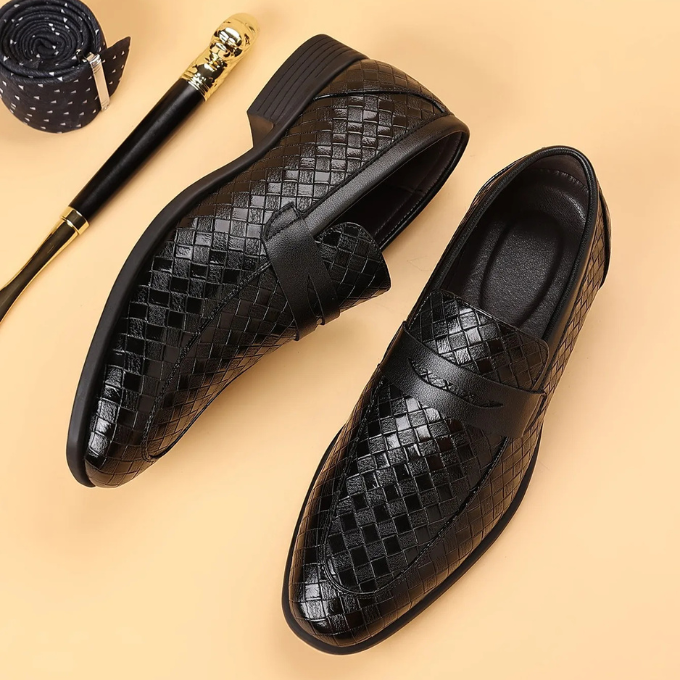 Corté Weave Läderloafers