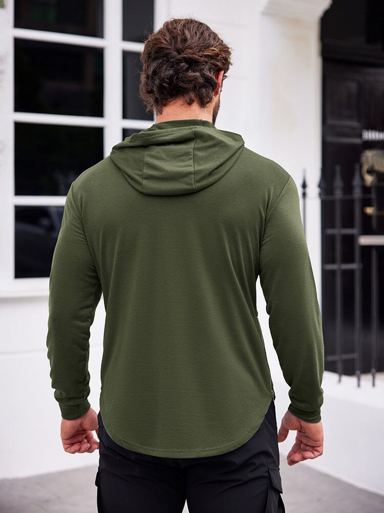 Workout Muscle Fit Bomullsblandad Hoodie