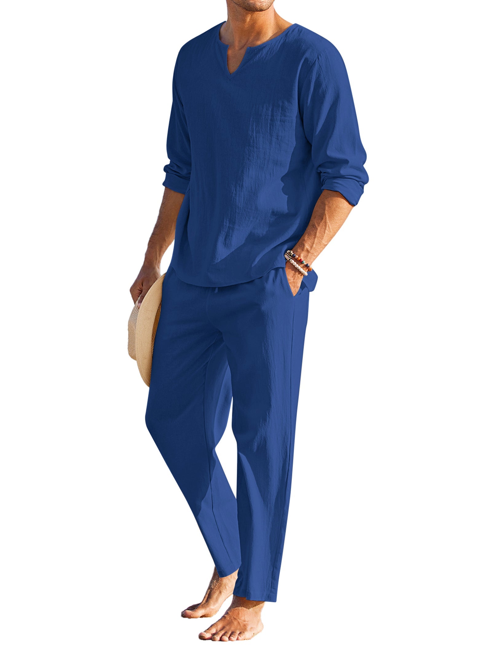 2-Delat Bomull Yoga Outfit