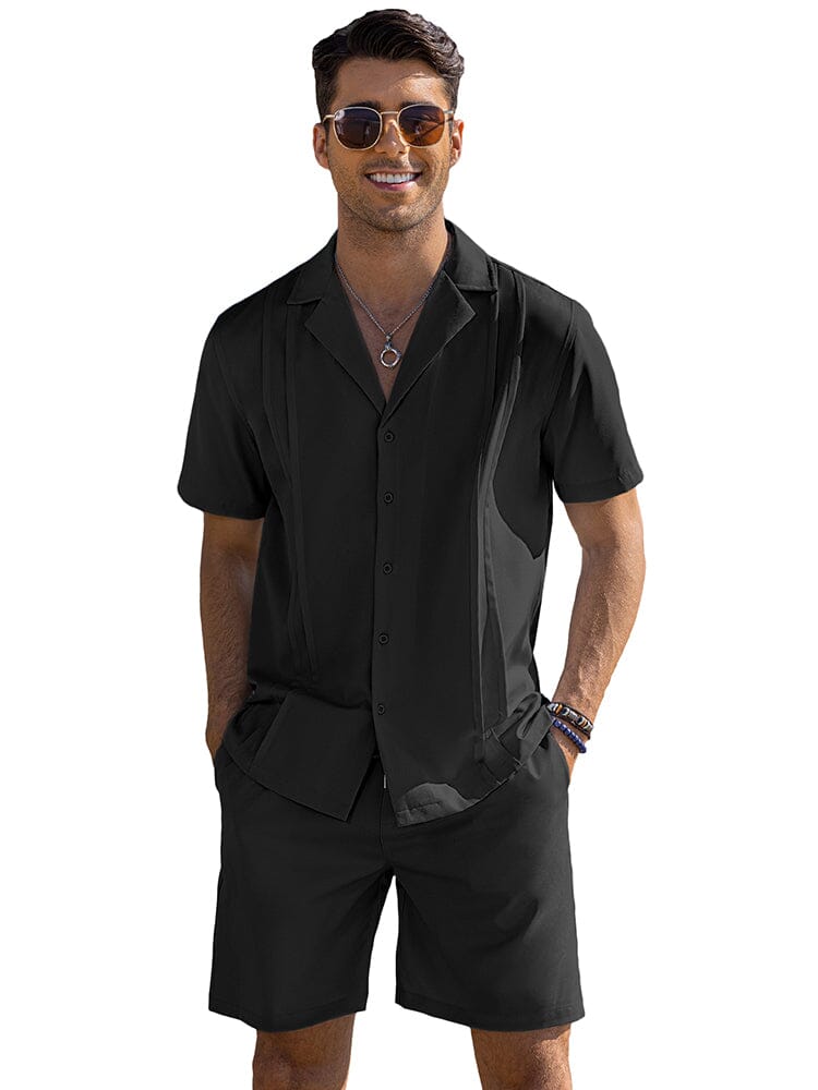 Casual Enfärgat Strand Outfit Set