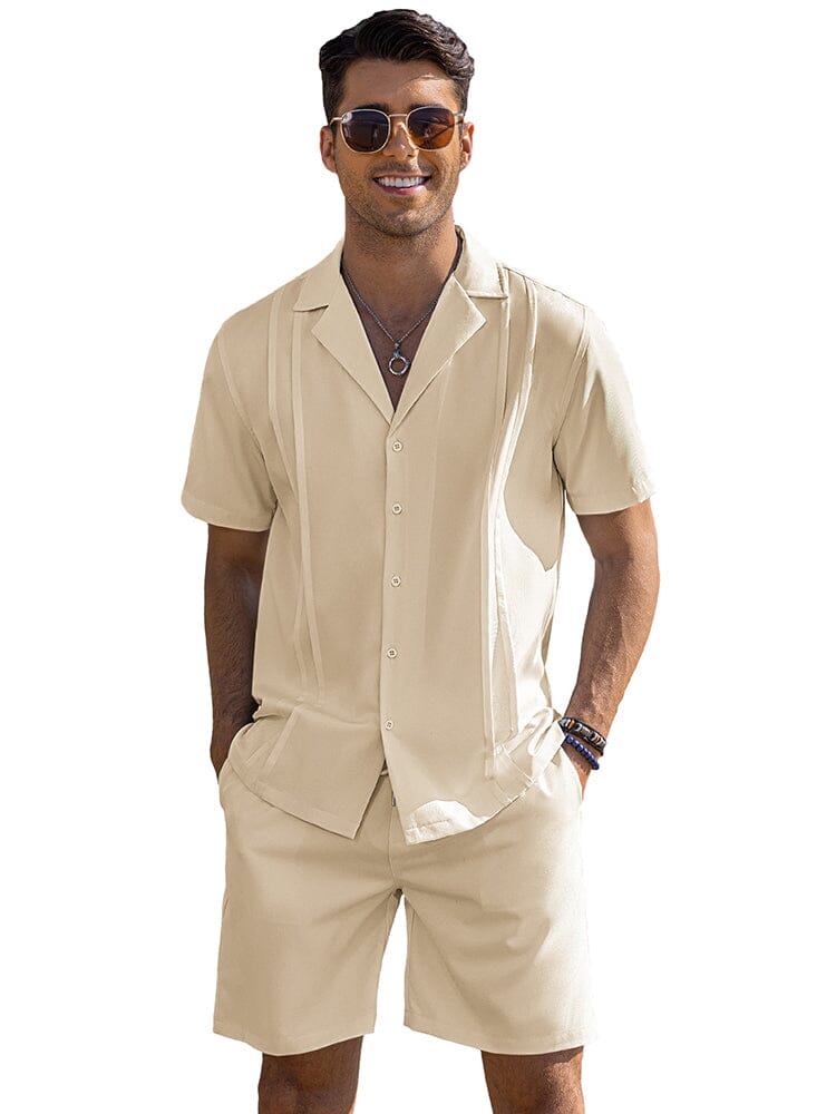 Casual Enfärgat Strand Outfit Set