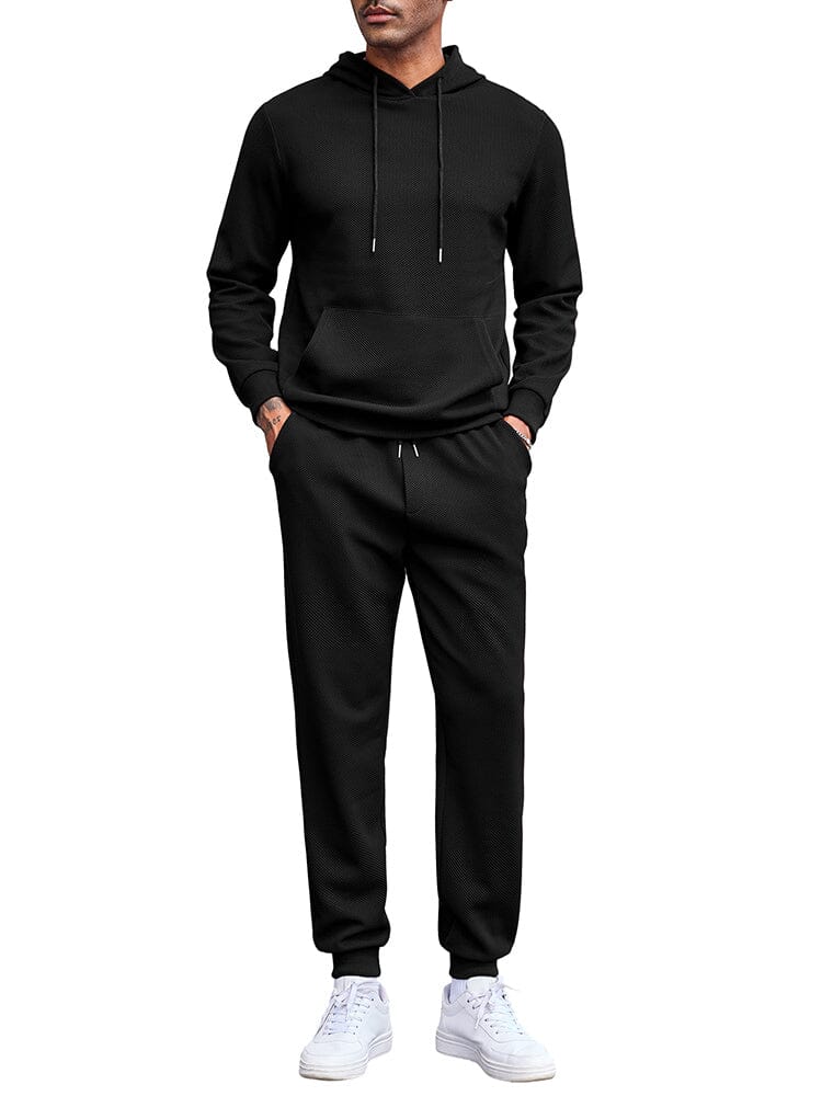 Waffle 2-Delat Hoodie Joggingset