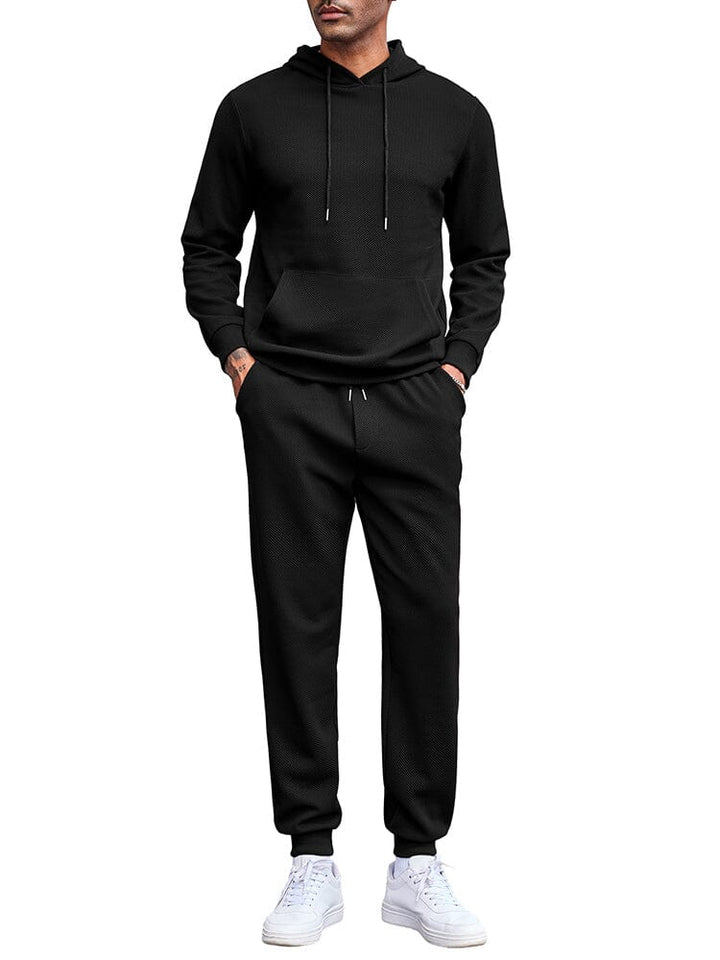 Waffle 2-Delat Hoodie Joggingset
