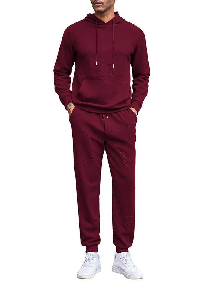Waffle 2-Delat Hoodie Joggingset