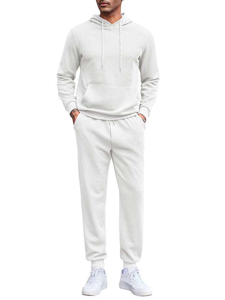 Waffle 2-Delat Hoodie Joggingset