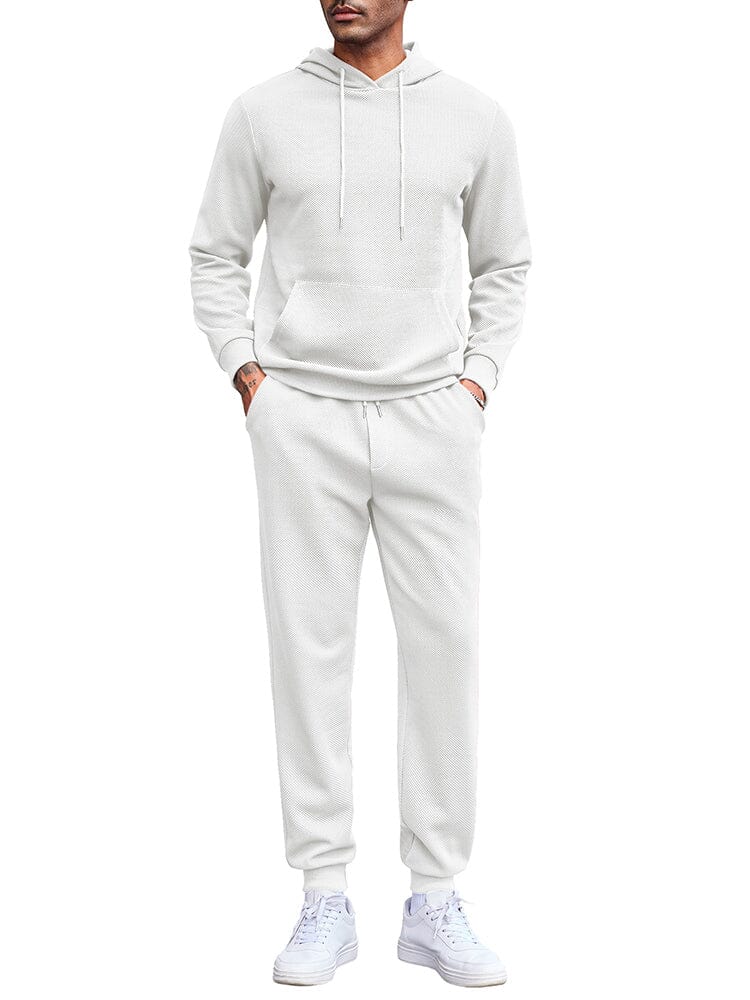 Waffle 2-Delat Hoodie Joggingset