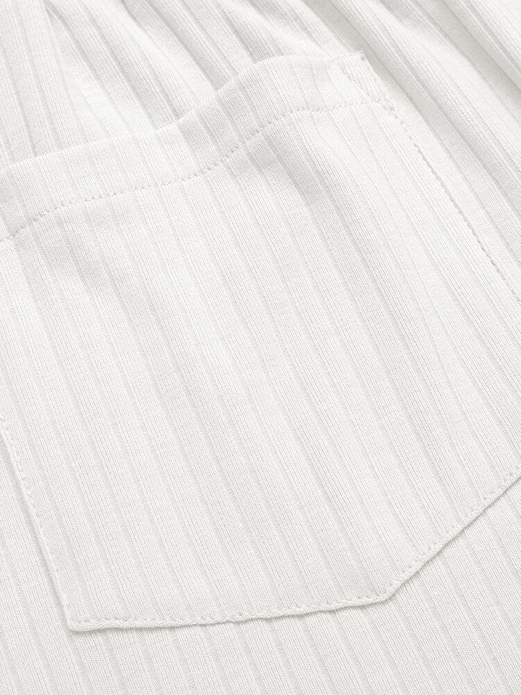 Sommar Stretch Ribbad Stickad Set