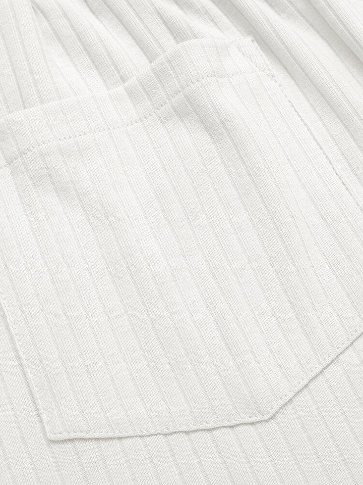Sommar Stretch Ribbad Stickad Set