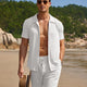 Sommar Stretch Ribbad Stickad Set