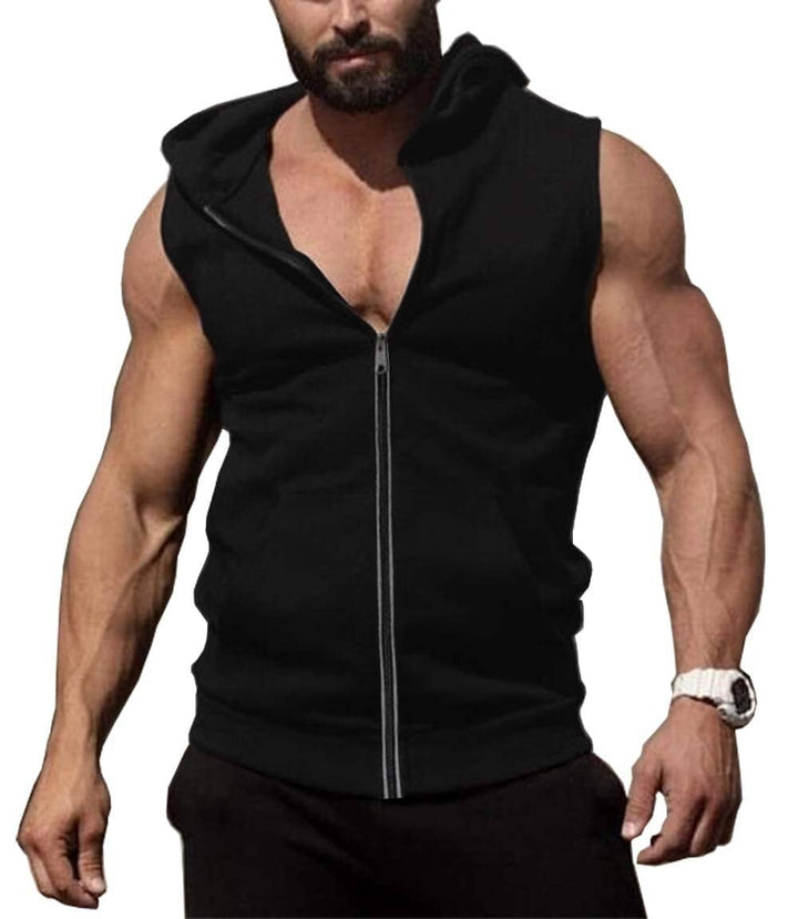Dragkedja Workout Tank Tops
