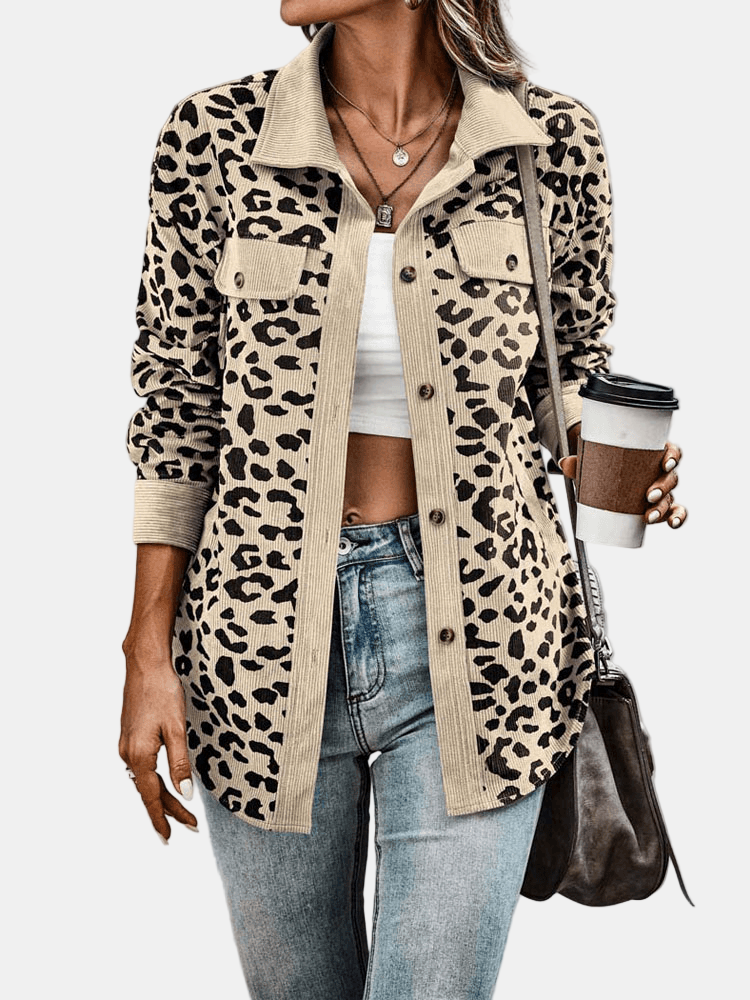 Coraline | Leopardmönstrad Jacka