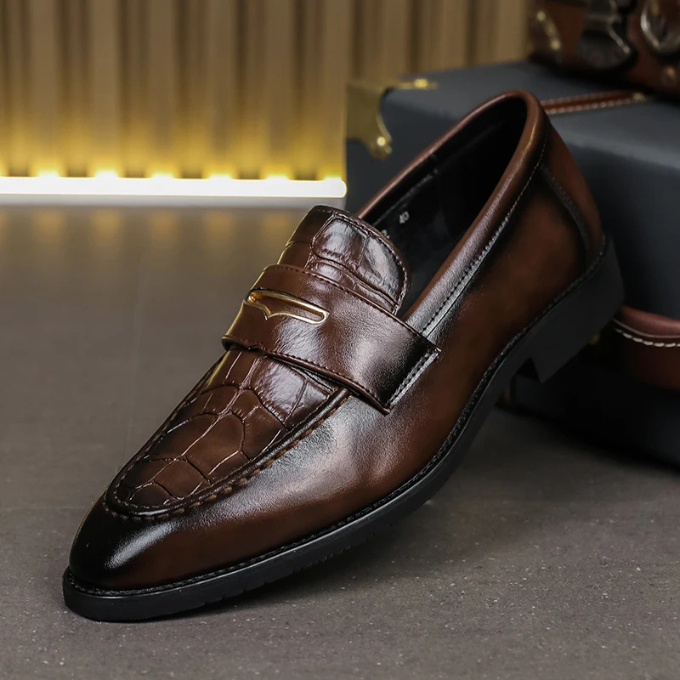 Harlow Läderloafers