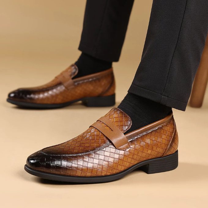 Corté Weave Läderloafers
