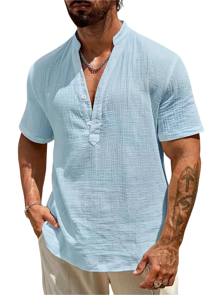 Leblanc™ | Chemise d’été élégante à col montant